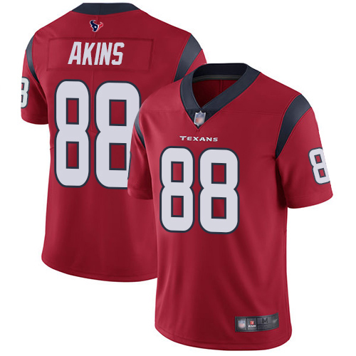 Houston Texans Limited Red Men Jordan Akins Alternate Jersey NFL Football #88 Vapor Untouchable